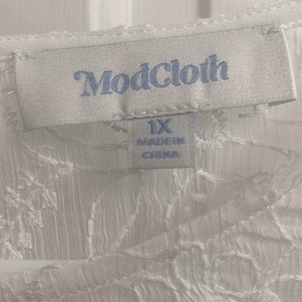 ModCloth Just the Beginning Boho Maxi Wedding Embroidered Dress Size 1X NWT - Picture 14 of 15